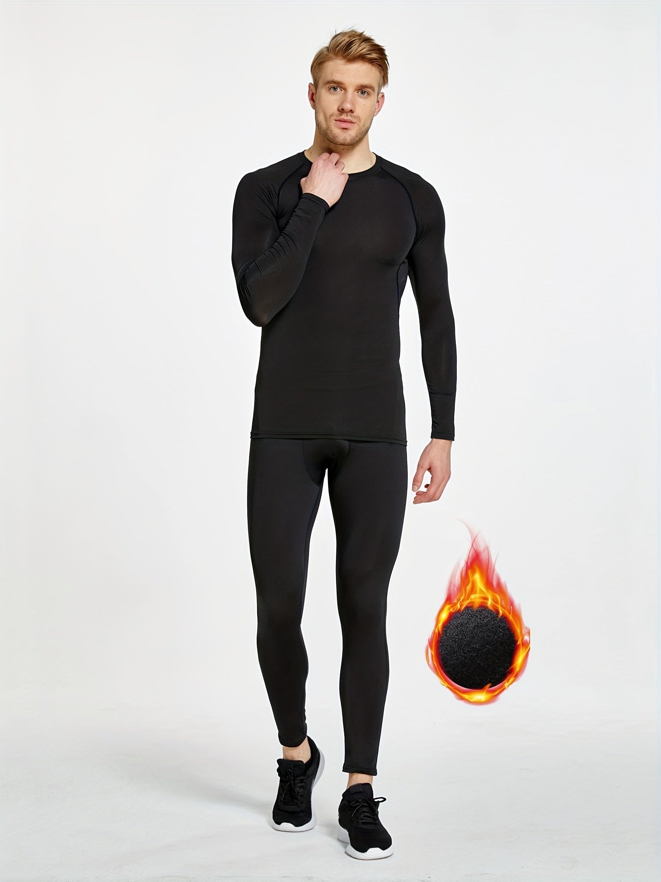 Men's Quick Drying Compression Shirt & Leggings Set