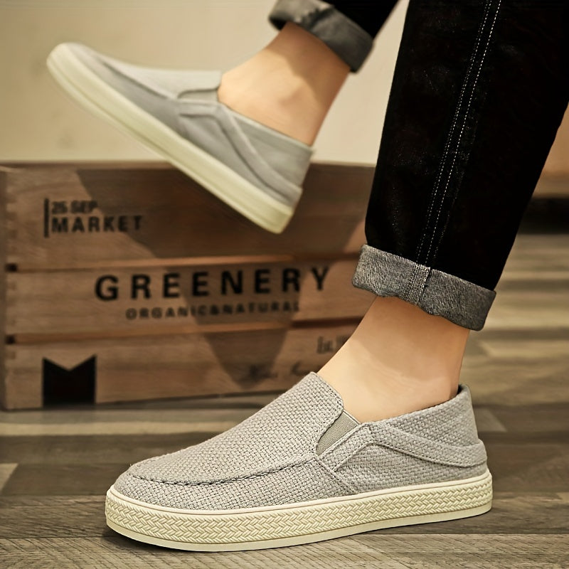Men's Slip On Canvas Shoes Lightweight Casual Flats