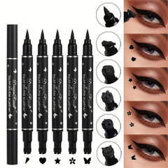 Double Ended Eyeliner Liquid Pen Waterproof Easy Applying Lazy Makeup