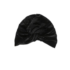 Velvet Turban Hat Wrap Cover Pre Tied Knot Bonnet Head Wraps For Women