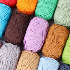 50g Cotton Yarn for Weaving DIY Scarves Blankets Hats 50m