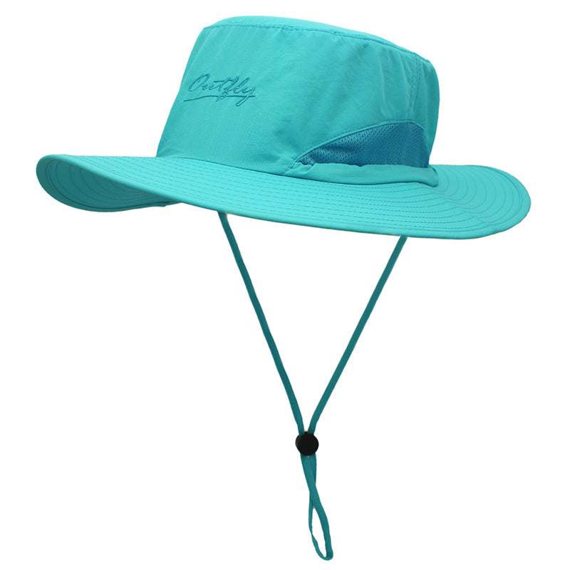 Men's Fisherman Hat Adjustable Wide Brim Sunshade Outdoor Hat