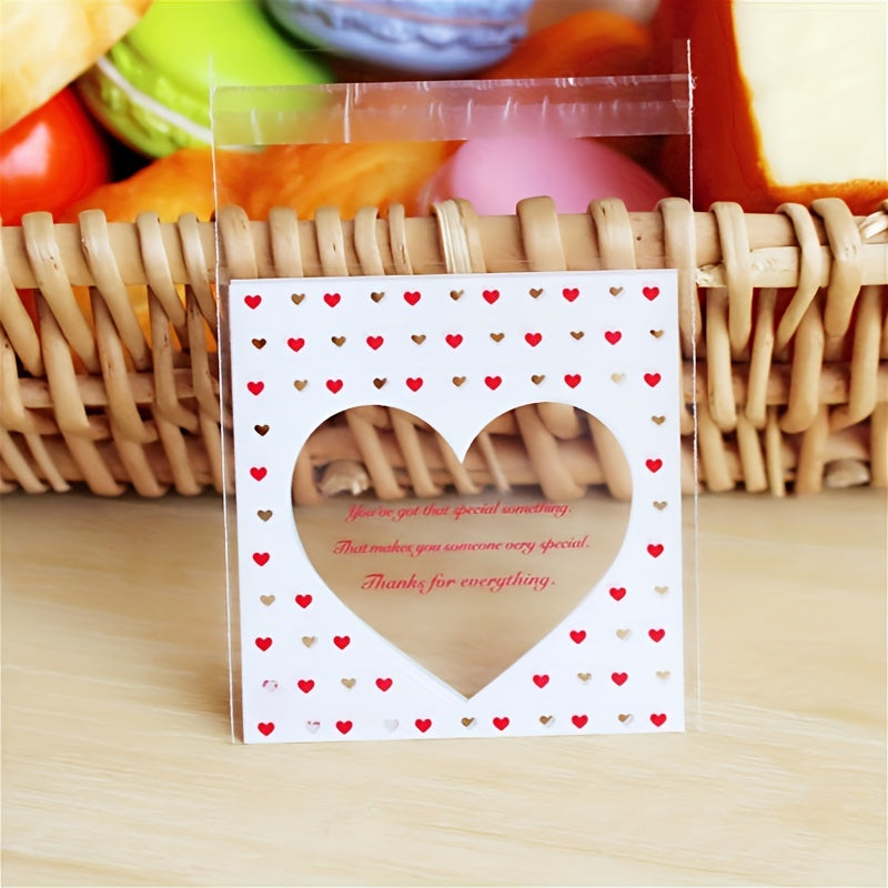 100pcs Self sealing Bag Opp Plastic Packaging Bag For Baking Cookies Candy Bag