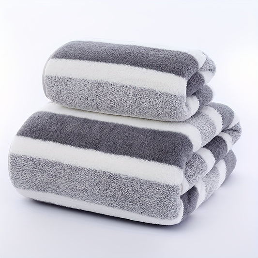 Coral Velvet Bath Towel Set Soft Thick Shower Towel