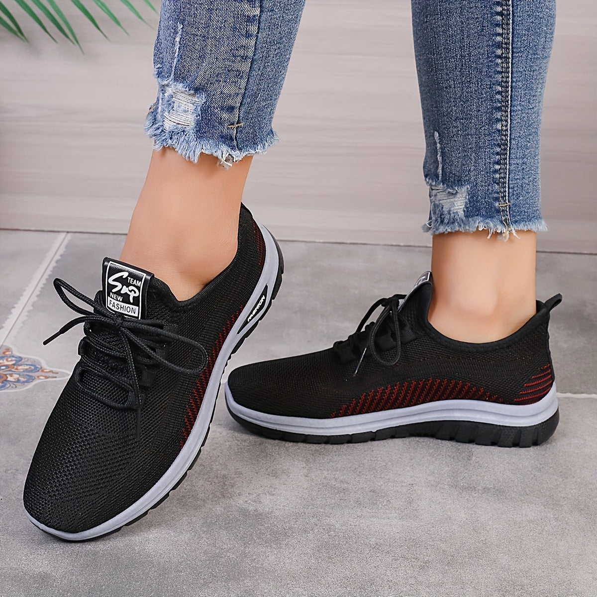 Breathable Mesh Running Shoes Lightweight Non Slip Sneakers