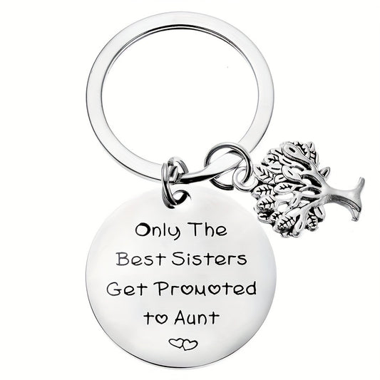 Stainless Steel Aunt Keychain Gift From Niece