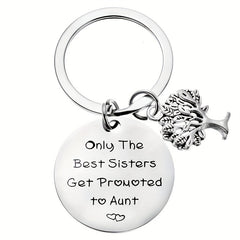 Stainless Steel Aunt Keychain Gift From Niece