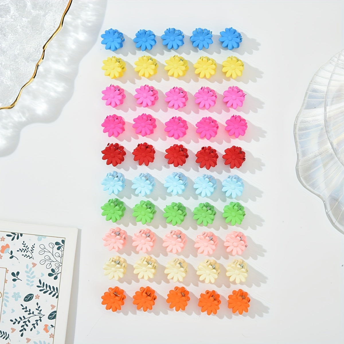 50pcs Mini Hair Claw Clip for Women Girls Baby Sweet Hair Claw