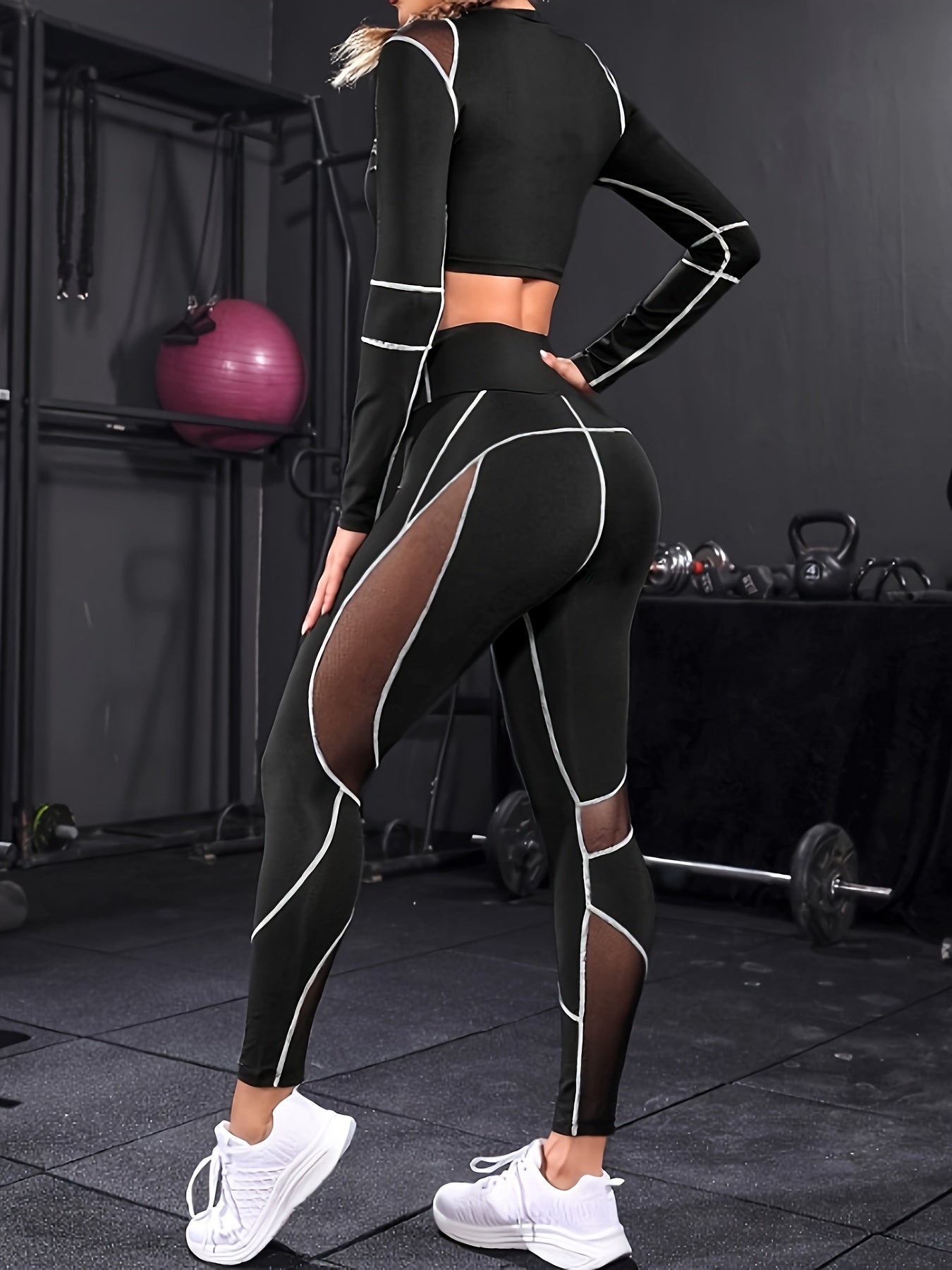 Yoga Crop Top & Running Leggings Set | Activewear for Women