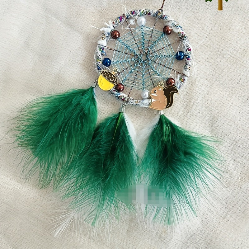 Christmas Gift Car Pendant House Dream Catcher Car Rearview Mirror Pendant