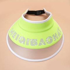 Empty Top Hat Mens Womens Sun Hat Face Covering Beach Cap