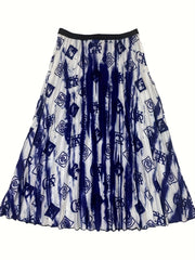  Tie Dye High Rise Maxi Skirt