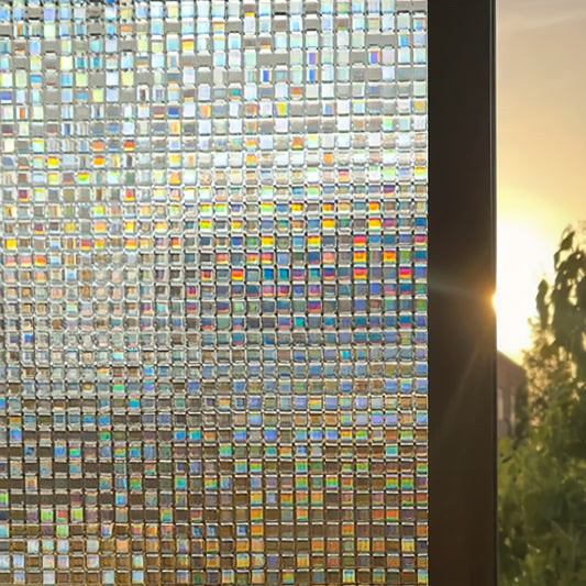 Stained Glass Mosaic Window Film Static Cling Decorative Vinyl Sticker