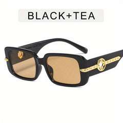 Rectangle Sunglasses Women Retro Outdoor Shades Classic Vintage Driving Sun Glas