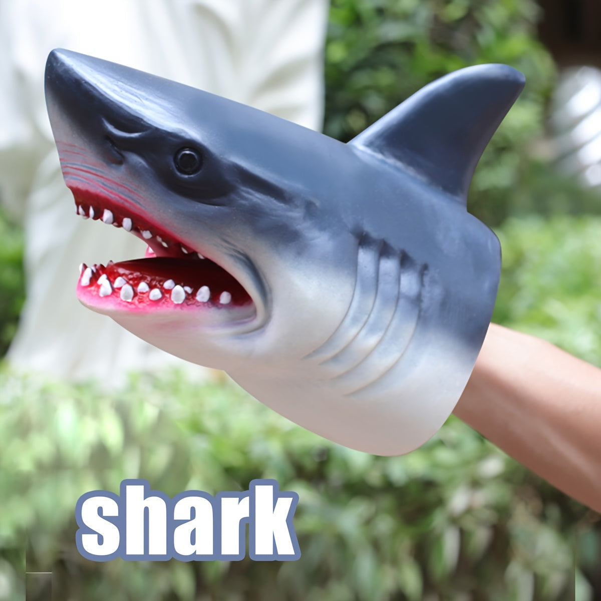 Realistic Shark Hand Puppet - Durable PVC for Party Favors & Educational Play