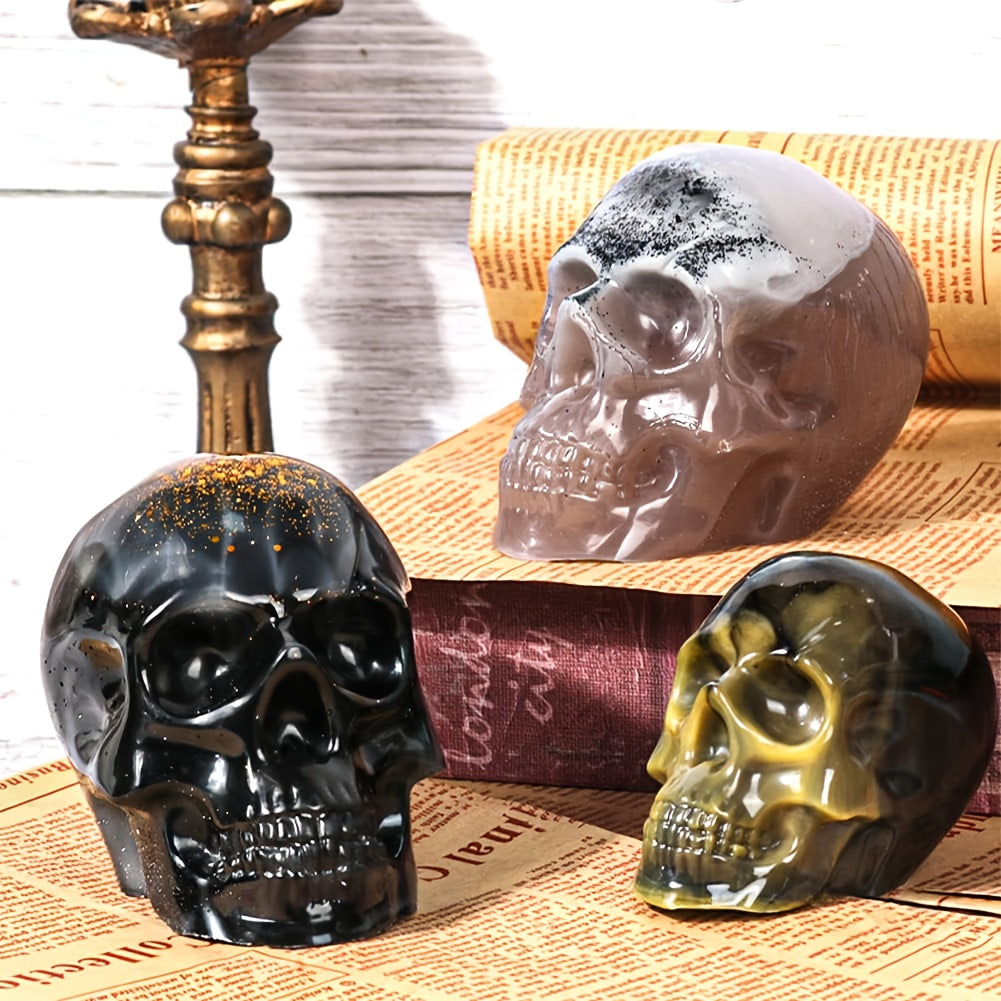 3pcs Skull Resin Mold Set for Epoxy Resin & Wax Craft