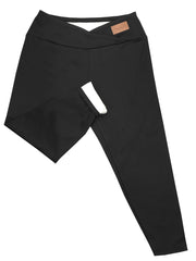  Sports Leggings Women's Plus High Rise Fleece Lined Leggings