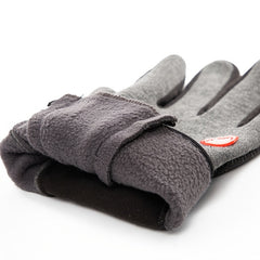 Winter Warm Gloves with Zipper Non-slip Touch Screen Outdoor Sports
