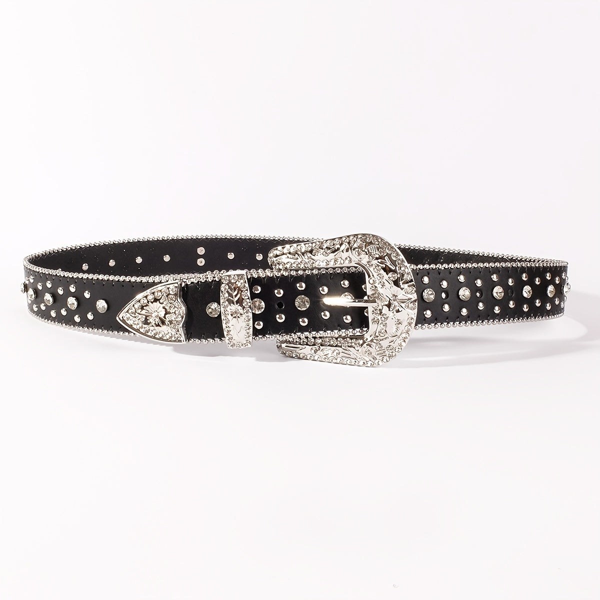 Punk Rhinestone Belt Western Cowgirl Cowboy Jewelry Funky Y2K Belt