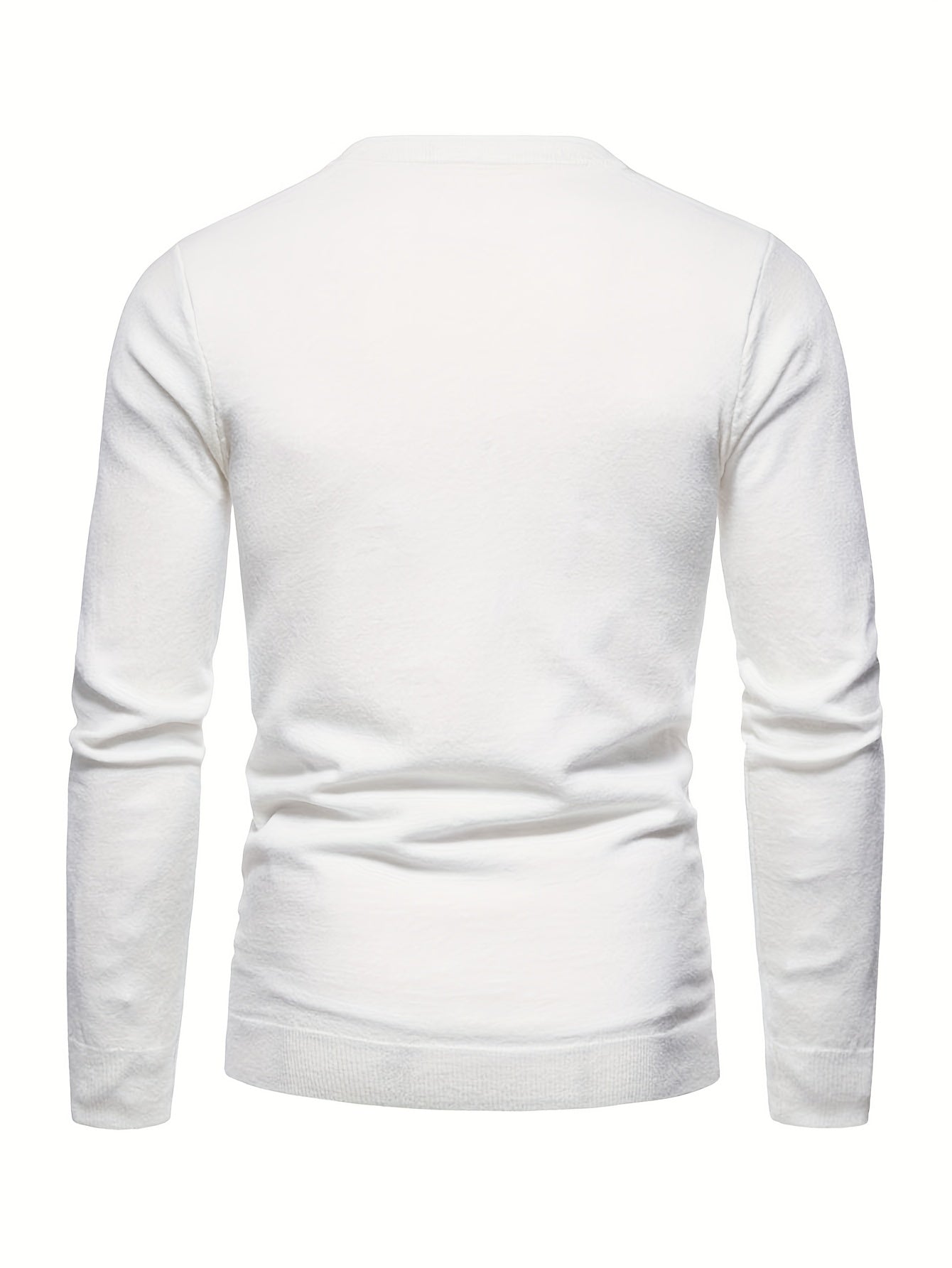 Men's Crew Neck Pullover Sweater for Fall Winter