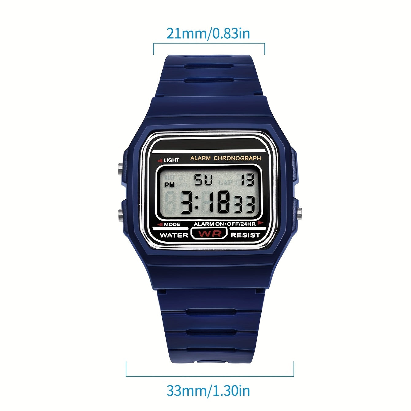 Luminous Square Electronic Outdoor Sports Watch for Boys