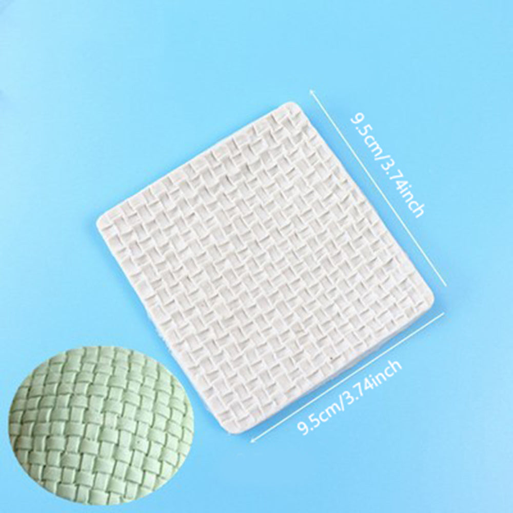 Candy Silicone Mold Knitted Texture Pattern Sweater Weave