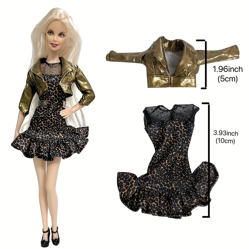 Doll Winter Coat Pants Dress Set for 29.97 cm Dolls