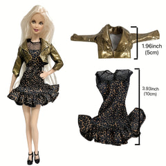 Doll Winter Coat Pants Dress Set for 29.97 cm Dolls