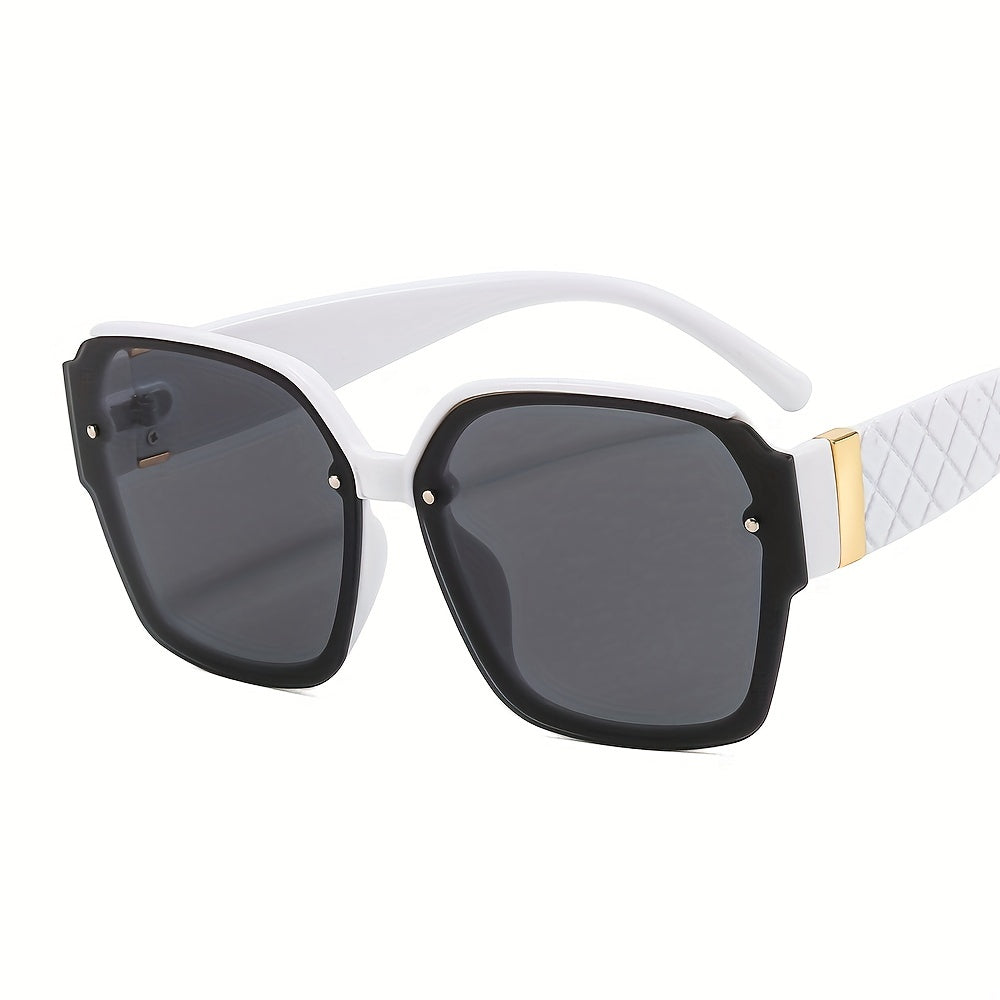 Men's Retro Square Frame Sunglasses UV Resistant
