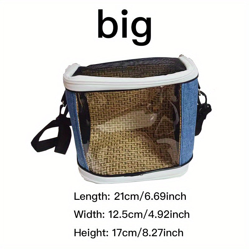 Portable Bird Carrier Bag for Travel Training Outings Lightweight Backpack