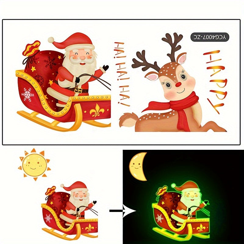 Santa Claus Luminous Wall Sticker Room Decor