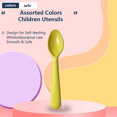6pcs Kids BPA-Free Plastic Spoons for Baby and Children