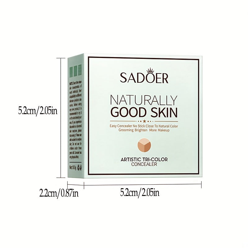 Tricolor Concealer Cover Foundation Non Fly Powder