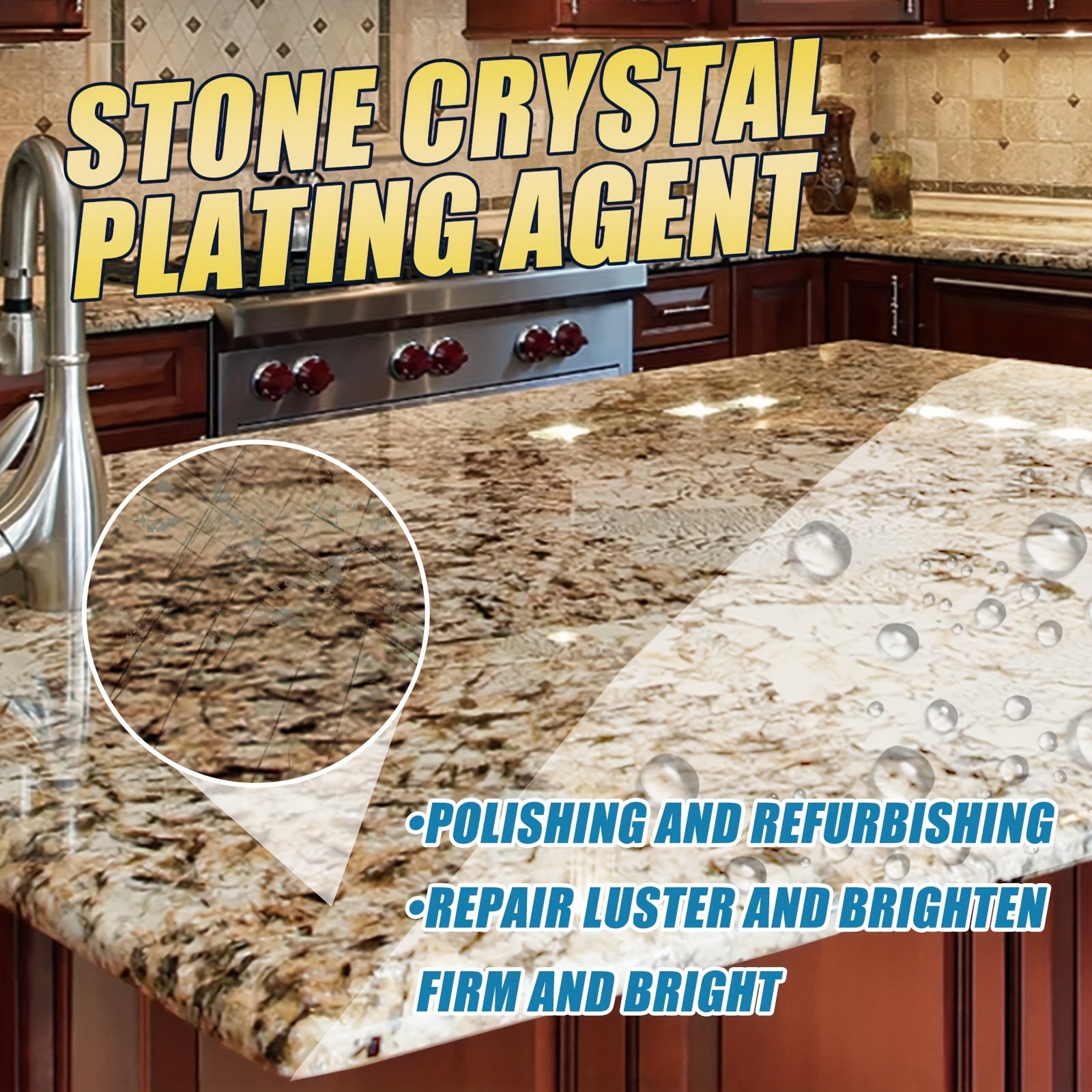 Stone Crystal Plating Agent for Quartz Countertop Repair