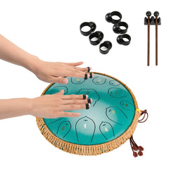 13 Steel Tongue Drum F Key Hanplate Percussion Instrument