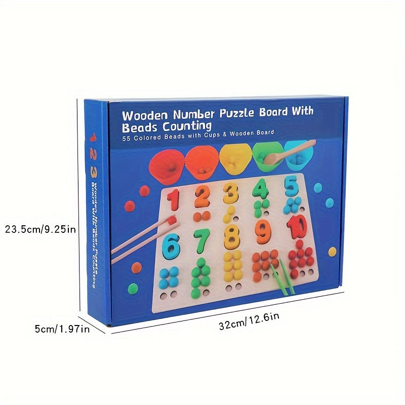 Wooden Math Enlightenment Toys for Fine Hand Movements