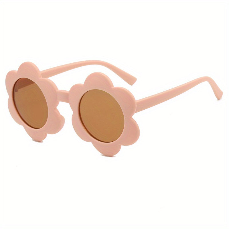 Retro Round Frame Sunglasses for Little Girls