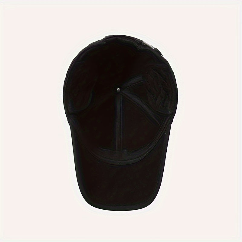 Men's Winter Baseball Cap With Earflaps Warm Hat