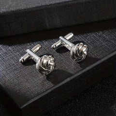 Fried Dough Twists Cufflinks Sleeve Nails for Men's Shirts