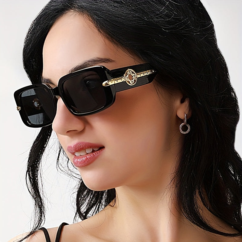 Rectangle Sunglasses Women Retro Outdoor Shades Classic Vintage Driving Sun Glas