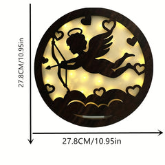 Creative Fairy Tale Story LED Lamp Wood Hanging Plate Decoration