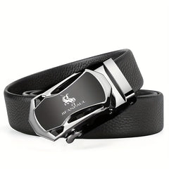 Men's PU Leather Automatic Buckle Belt
