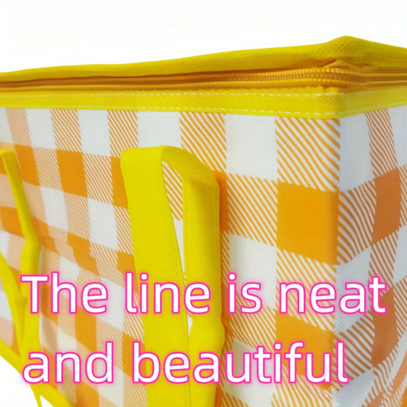 Reusable Insulated Picnic Bag Beach Cooler Bags With Zipper
