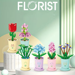 Creative Flower Building Block Toy - Home Decoration & Educational Gift