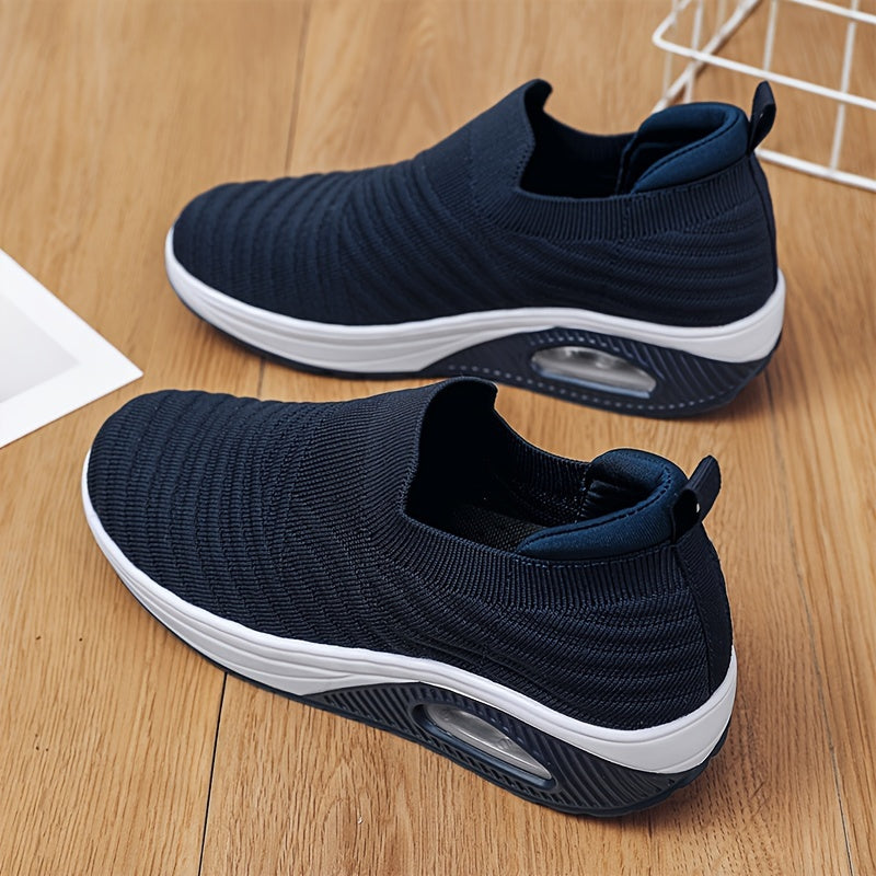 Women's Air Cushion Walking Shoes Shock Absorption Slip on Sneakers