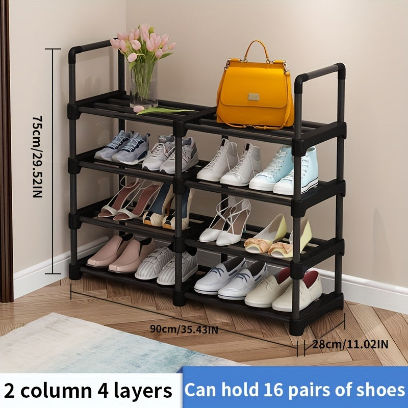 Double Row Shoe Rack Large Capacity Shoe Storage Organizer