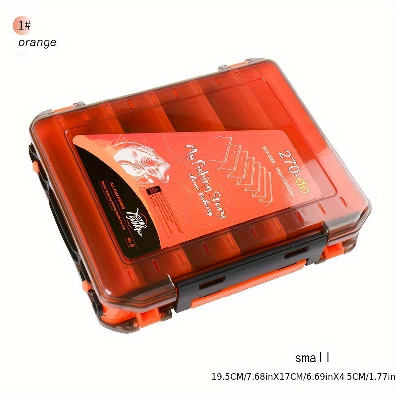 Double Layer Fishing Tackle Box with Multiple Compartments - Portable Organizer