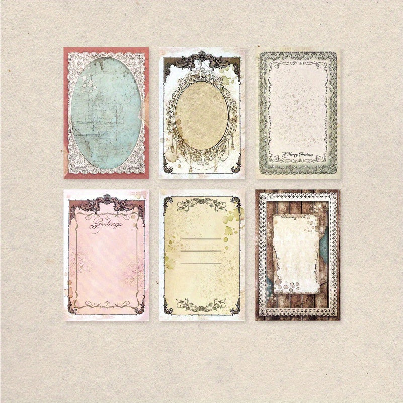 60pcs Paper Scrapbooking Vintage DIY Backing Paper Material