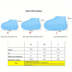 Silicone Waterproof Shoe Covers for Outdoor Use