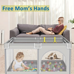 Baby Playpen For Toddler Large Playard Safety Play Yard